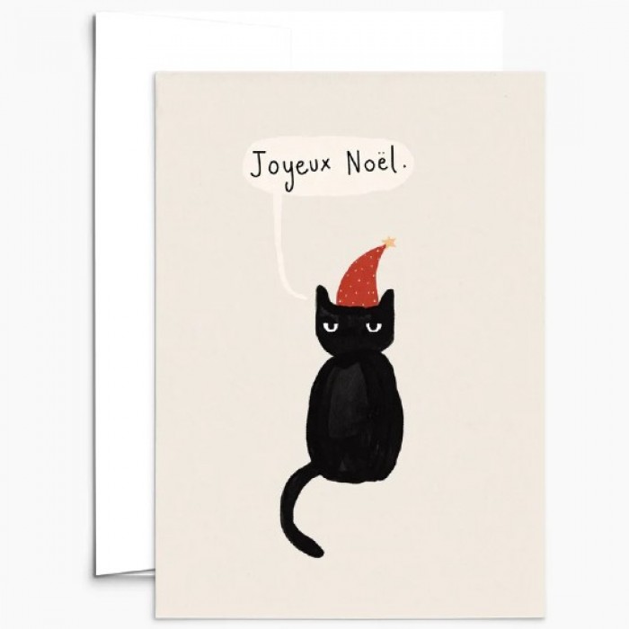 Mimi & August carte Noel Grumpy cat